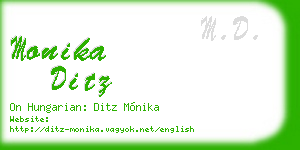 monika ditz business card